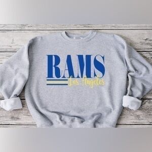 Rams Striped Crewneck